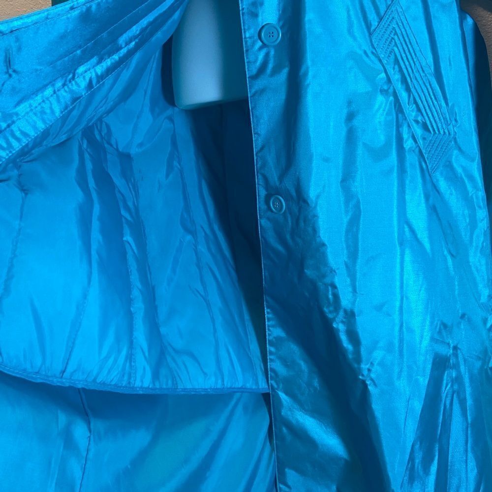 Worthington Essentials Vibrant Blue Turquoise Outerwear Jacket Size 8 - Picture 6 of 16